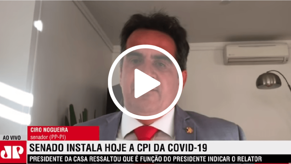 Ciro Nogueira diz que considera erro grave Pacheco ignorar decisão que barra Renan Calheiros de assumir relatoria da CPI