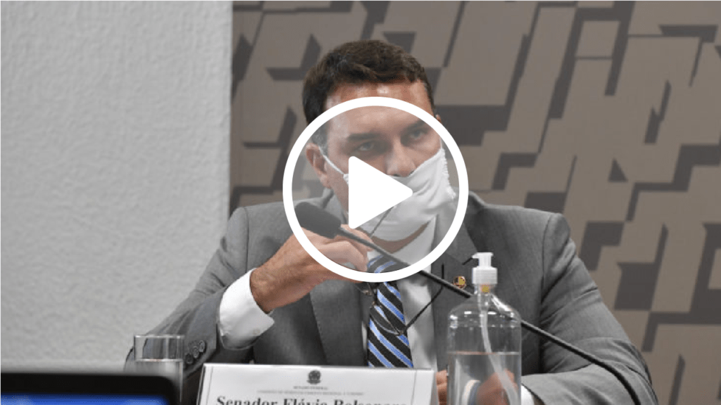 Flávio Bolsonaro critica Pacheco por não impedir Calheiros de assumir a relatoria da CPI