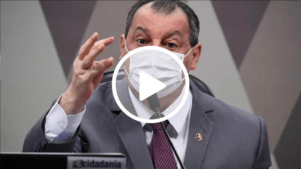 Omar Aziz se descontrola e ataca Bolsonaro