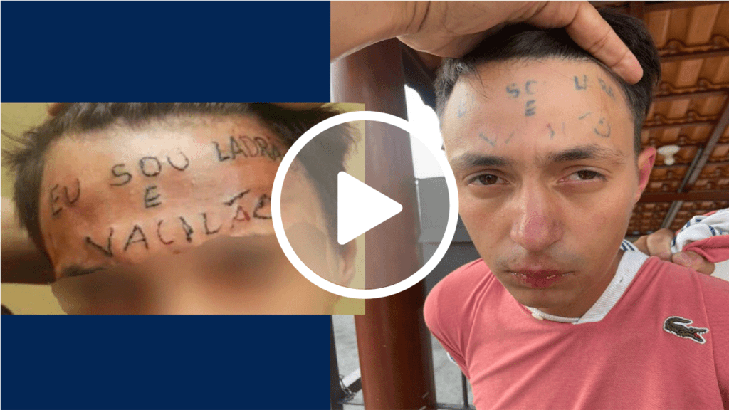Criminoso que teve testa tatuada com ‘eu sou ladrão e vacilão’ é preso novamente